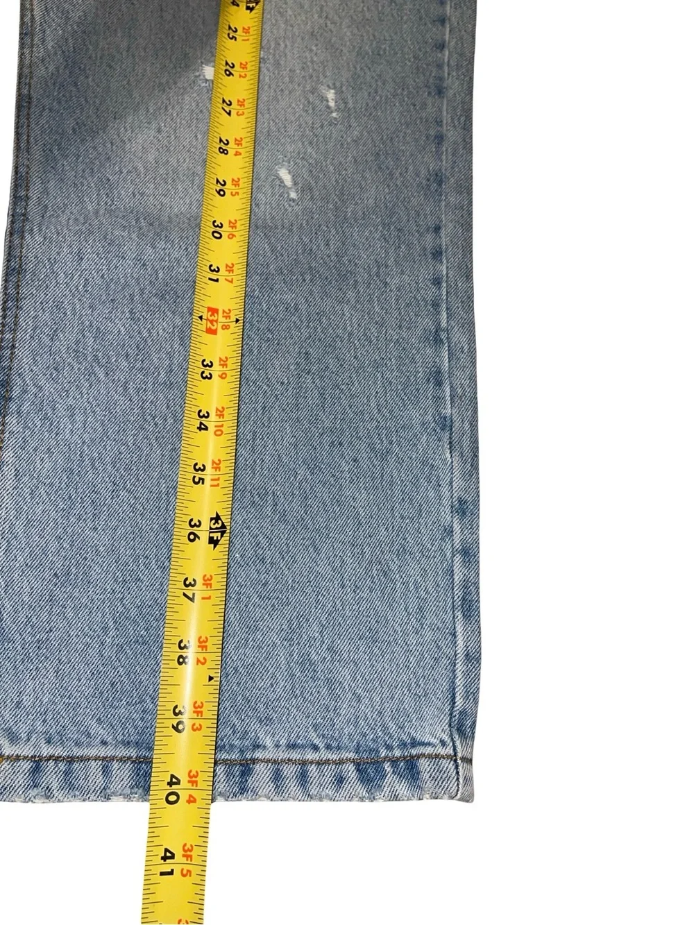 NWT KBB by KAHLANA The Dylan Jean Crossover Asymmetric Waist Light Wash
